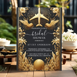 Möhippa för Äventyr Passport Boarding Pass Inbjudningar