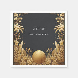 Möhippa för Äventyr Passport Boarding Pass Pappersservett