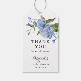 Möhippa för blå Blommigt Presentetikett