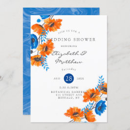 Möhippa för blå och Orange-diskett Inbjudningar