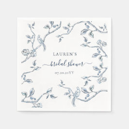 Möhippa för blå och vit Fransk Pappersservett