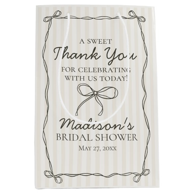 Möhippa för Black Coquette Bow Beige (Framsidan)