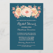 Möhippa för Blommigt av blå persika med vattenfärg