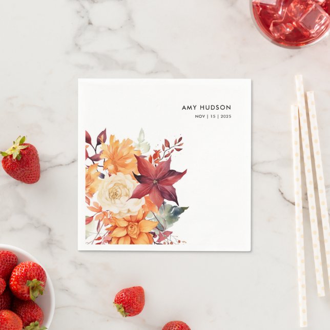 Möhippa för Blommigt av Elegant för alla vinter Pappersservett (Insitu)