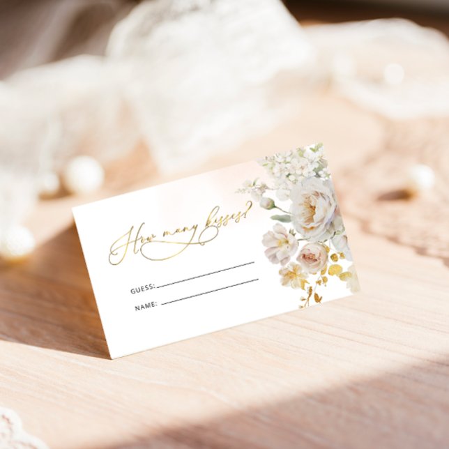 Möhippa för Blommigt av elegant Hur många Kisses-s Tilläggskort (Skapare uppladdad)