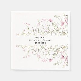 Möhippa för Blommigt av elegant Rosa Vild Pappersservett