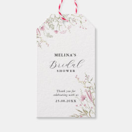 Möhippa för Blommigt av elegant Rosa Vild Presentetikett