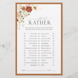 Möhippa för Blommigt av elegant Rust-Orange