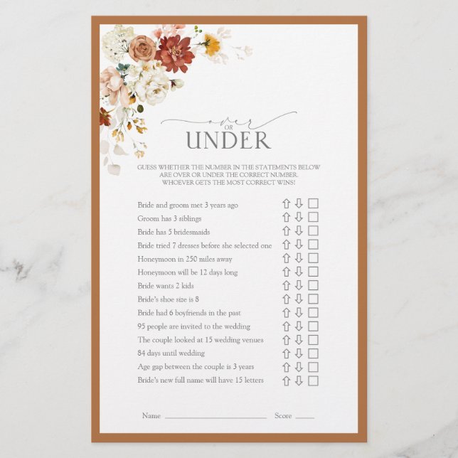 Möhippa för Blommigt av elegant Rust-Orange (Framsida)