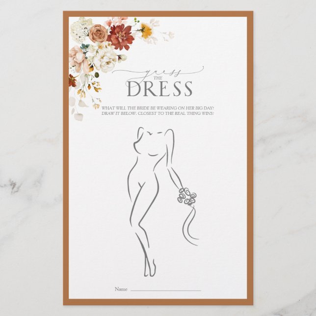 Möhippa för Blommigt av elegant Rust-Orange (Framsida)