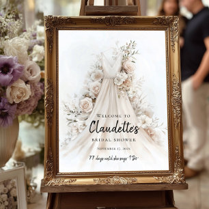 Möhippa för blommigt av elegant välkomnas poster