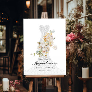 Möhippa för blommigt av elegant välkomnas poster