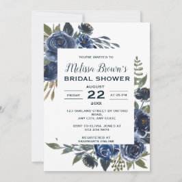 Möhippa för Blommigt av Eucalyptus-Grönt Inbjudningar