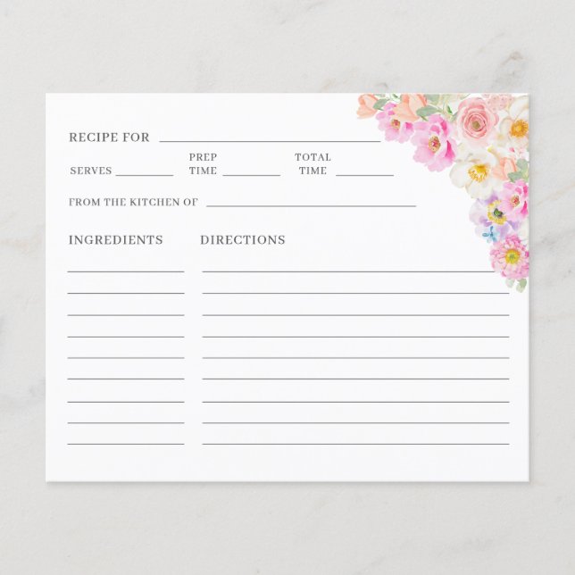 Möhippa för Blommigt av färglös Blommar (Framsida)