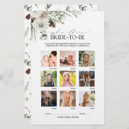 Möhippa för Blommigt av  i elegant Script Winter