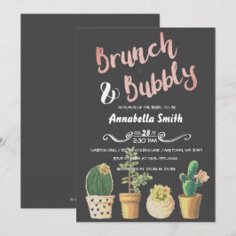 Möhippa för Blommigt av kontrollpanel för Brunch & Inbjudningar