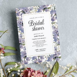 Möhippa för blommigt av orchider för Lavender mynt Inbjudningar