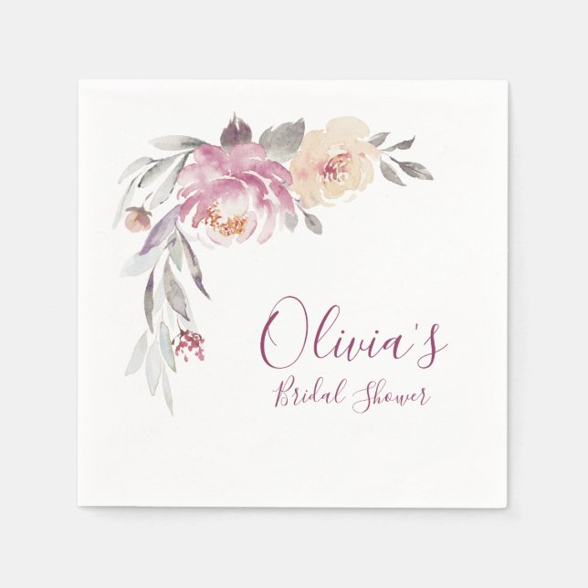 Möhippa för blommigt av romsk trädgårdstrumpa pappersservett (Framsidan)