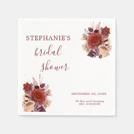 Möhippa för Blommigt av vattenfärg i elegant Pappersservett