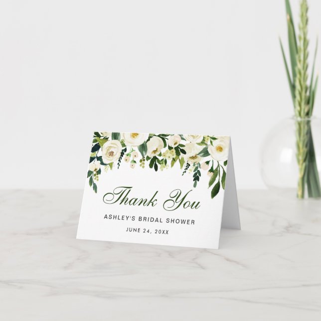 Möhippa för Blommigt av vattenfärgen Grönt Tack Ob Kort (Framsida)