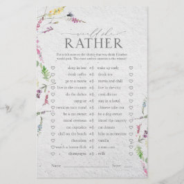 Möhippa för Blommigt av vildblommans vattenfärg