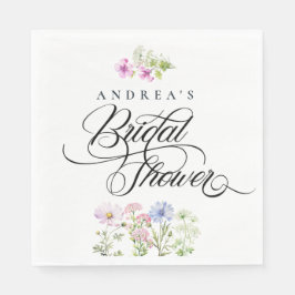 Möhippa för Blommigt av Wildblommor Pappersservett