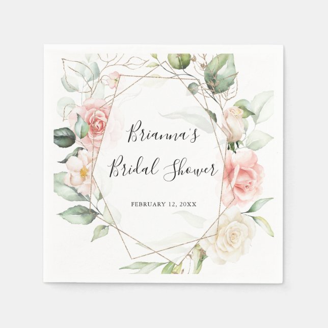 Möhippa för Blommigt för  av Guld-Grönt Pappersservett (Framsidan)