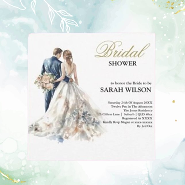 Möhippa för  Blommigt för elegant Inbjudningar (Celebrate love with our Elegant Blush Floral Bridal Shower Invitation. )