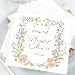 Möhippa för Blommigt för Ornate Grace Pastel Pappersservett