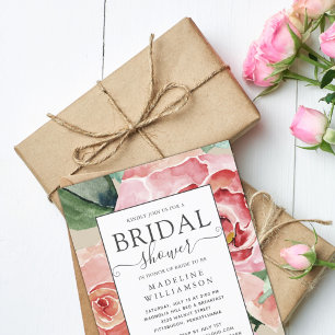 Möhippa för Blommigt för vattenfärgsfärg i elegan Meddelande Vykort
