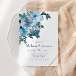 Möhippa för Blommigten Pastellblå vattenfärg Ro