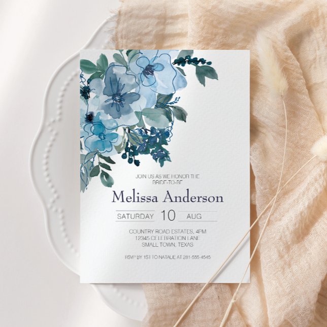 Möhippa för Blommigten Pastellblå vattenfärg Ro (Skapare uppladdad)