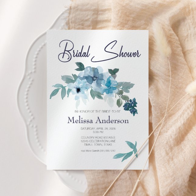 Möhippa för Blommigten Pastellblå vattenfärg Ro (Skapare uppladdad)