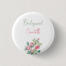 möhippa för Blommigten Rosa ros Bridesmaid