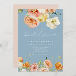 Möhippa för Blommigten Vår med  och blå Elegant Inbjudningar