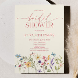 Möhippa för blomVild, blomma Blommigt Inbjudningar