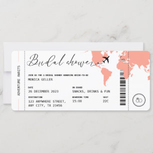 Möhippa för boardpass med korridor inbjudningar