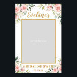 Möhippa för Boho rosa blommigt-, fotopropp Poster<br><div class="desc">Boho rosa blommigt möhippa foto selfie ram, kontakta mig för matchande objekt eller för anpassning, Ro ©</div>