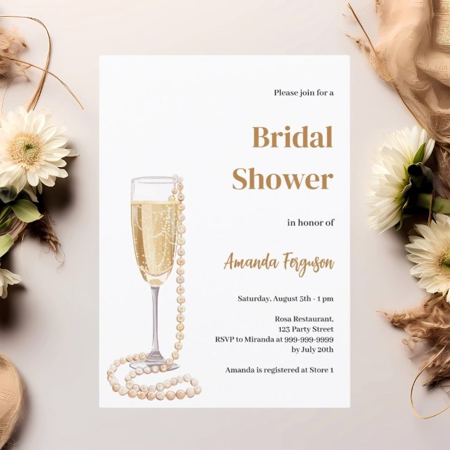 Möhippa för bondpärlor för dagslunch inbjudningar (Skapare uppladdad)