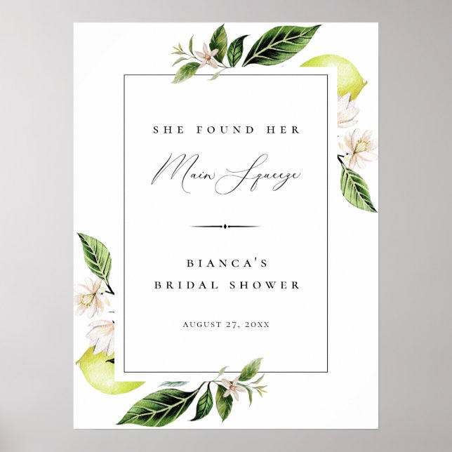 Möhippa för botaniska citroner poster (Framsidan)