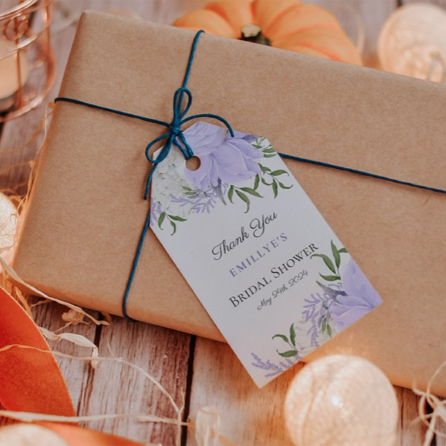 Möhippa för botaniskt periwinkle presentetikett (Skapare uppladdad)