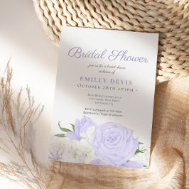 Möhippa för botaniskt periwinkle Watercolor Inbjudningar