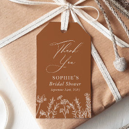 Möhippa för bränd Orange av Wildblomma Presentetikett