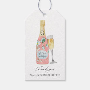 Möhippa för Brunch och Bubly Rosa Presentetikett