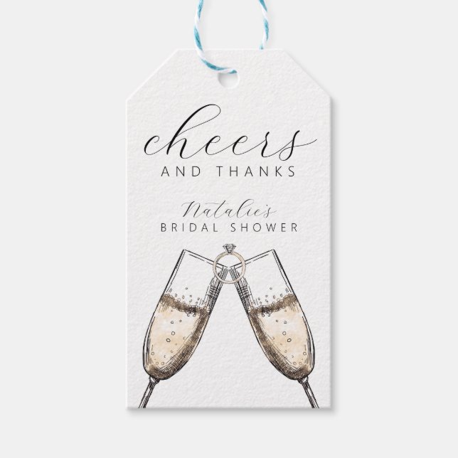 Möhippa för bubbelbytbara Eleganter Presentetikett (Framsidan)