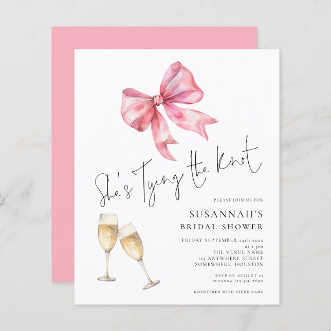 Möhippa för budgetGifter sig Rosa i fält (Fram/baksida)