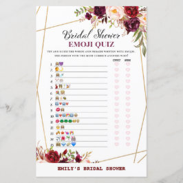 Möhippa för Burgundy-Blommigt, Möhippa