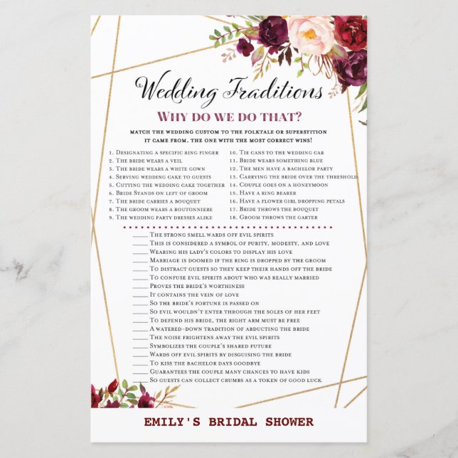 Möhippa för Burgundy-Blommigt, Möhippa (Framsida)