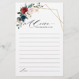 Möhippa för Burgundy Navy Blommigt