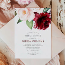 Möhippa för Burgundy och  Blommigt